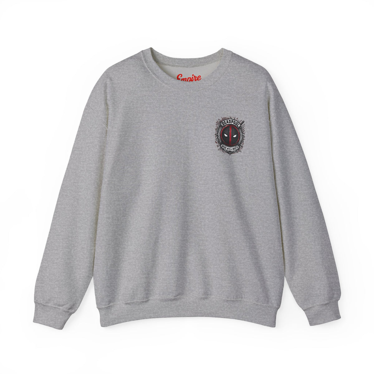 Deadpool Graphic Sweatshirt – Comic Superhero Crewneck