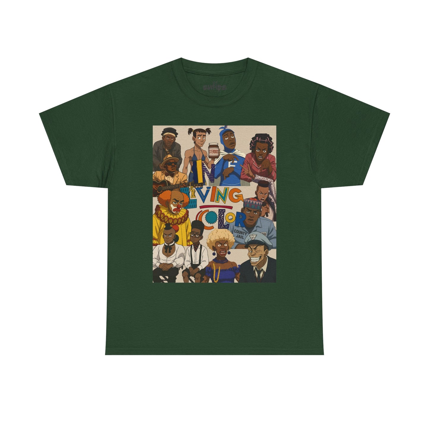 "In Living Color" Vibrant Graphic Tee for Retro 90s