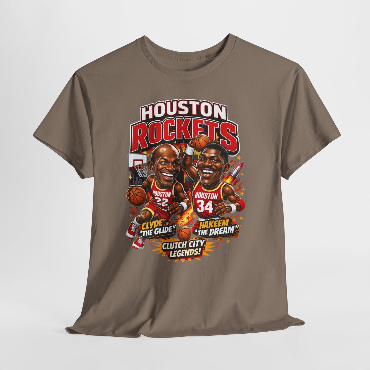 Houston Rockets 'The Glide and The Dream'| Vintage Sports Shirt, Basketball Gift, Retro Sports Tee, Casual Wear, Fan Apparel