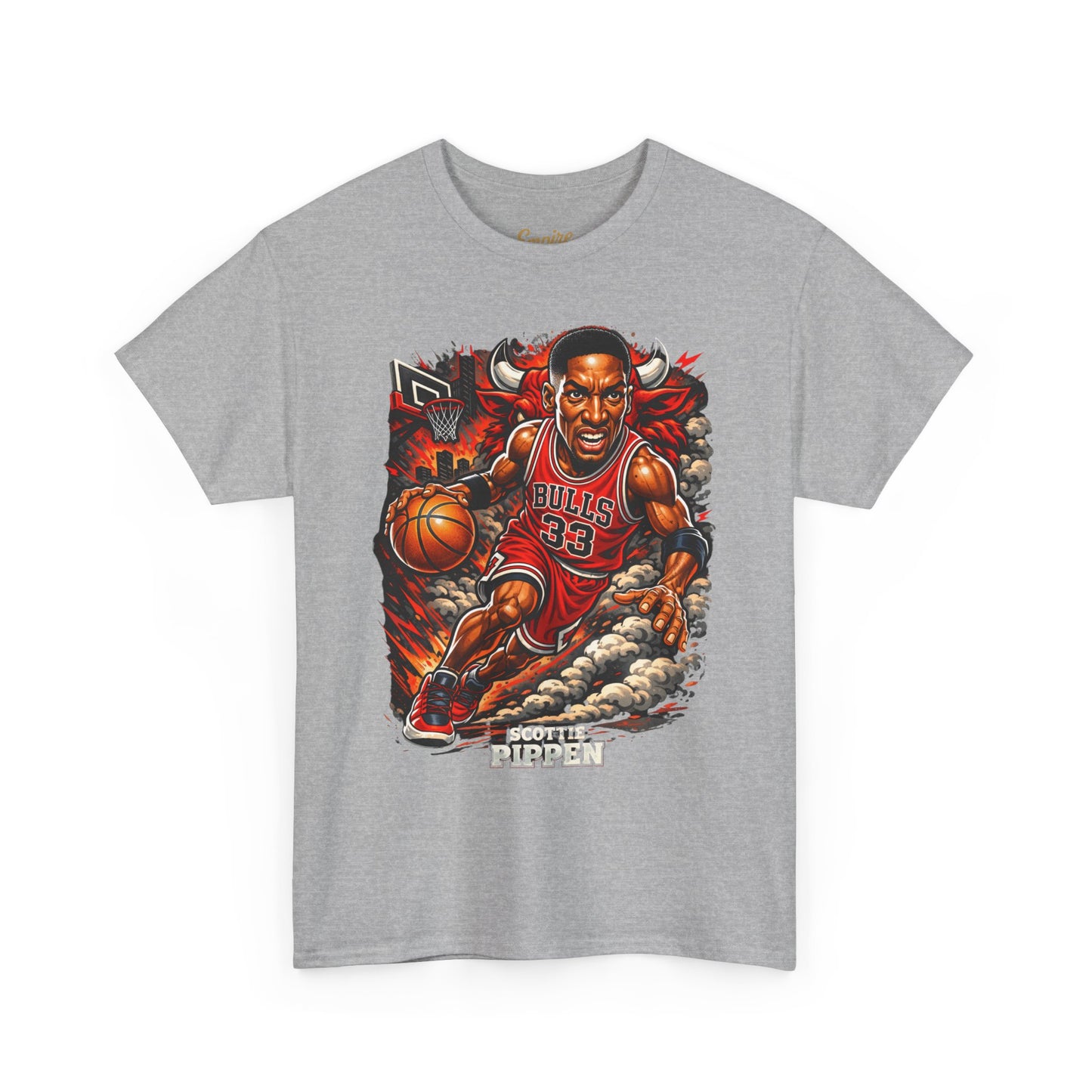 Pippen #33 Basketball Tee — Retro Chicago Bulls Scott Pippen Jersey Shirt