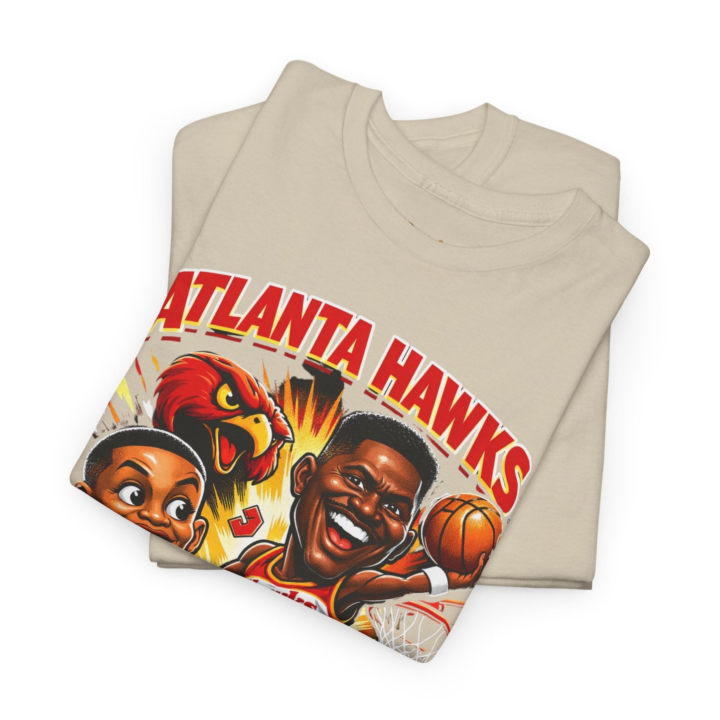 Atlanta Hawks 'Spud & Nique' Graphic Tee — Retro Basketball Fans Shirt