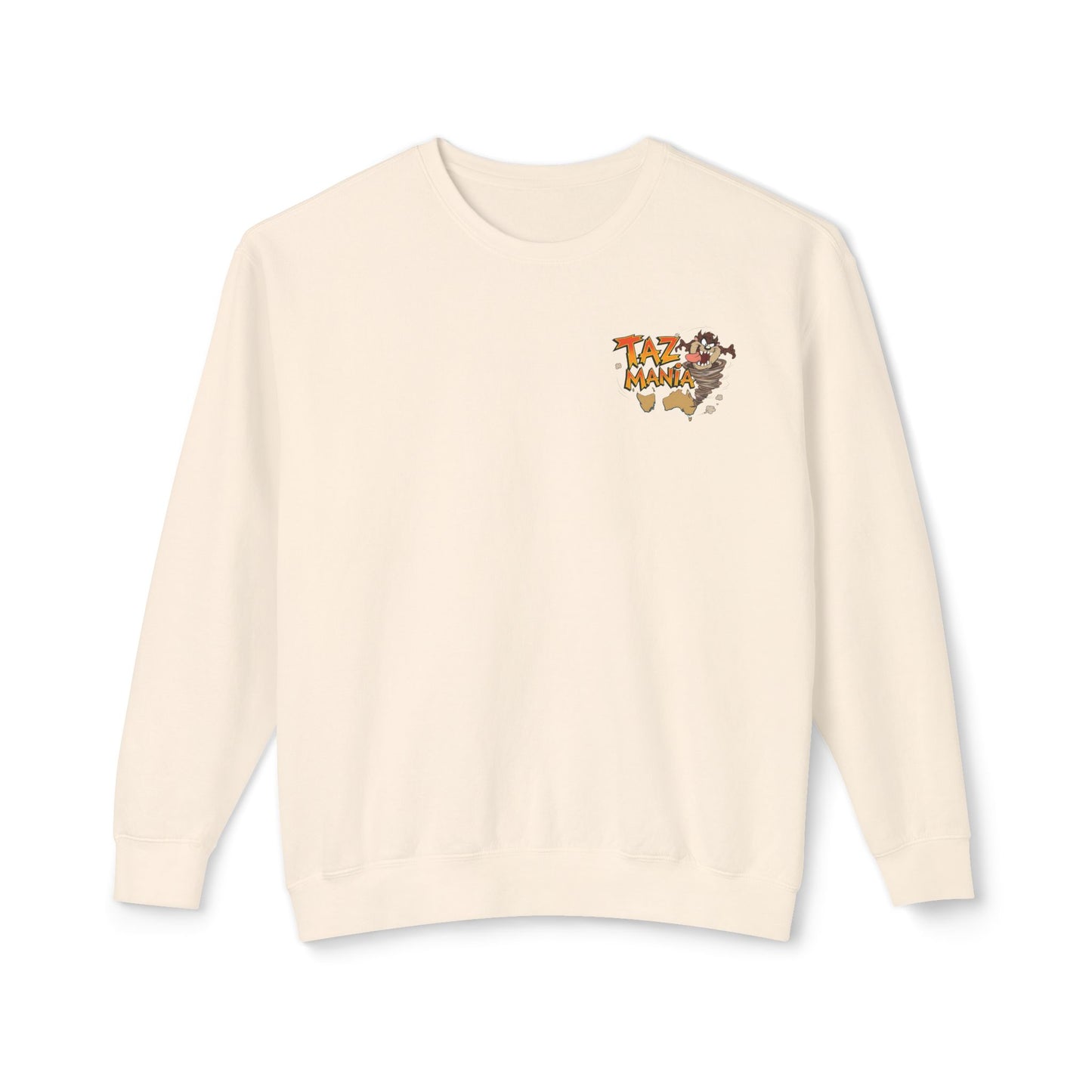 Taz Mania Crewneck Sweatshirt – Retro Cartoon Graphic Pullover