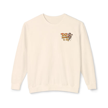 Taz Mania Crewneck Sweatshirt – Retro Cartoon Graphic Pullover