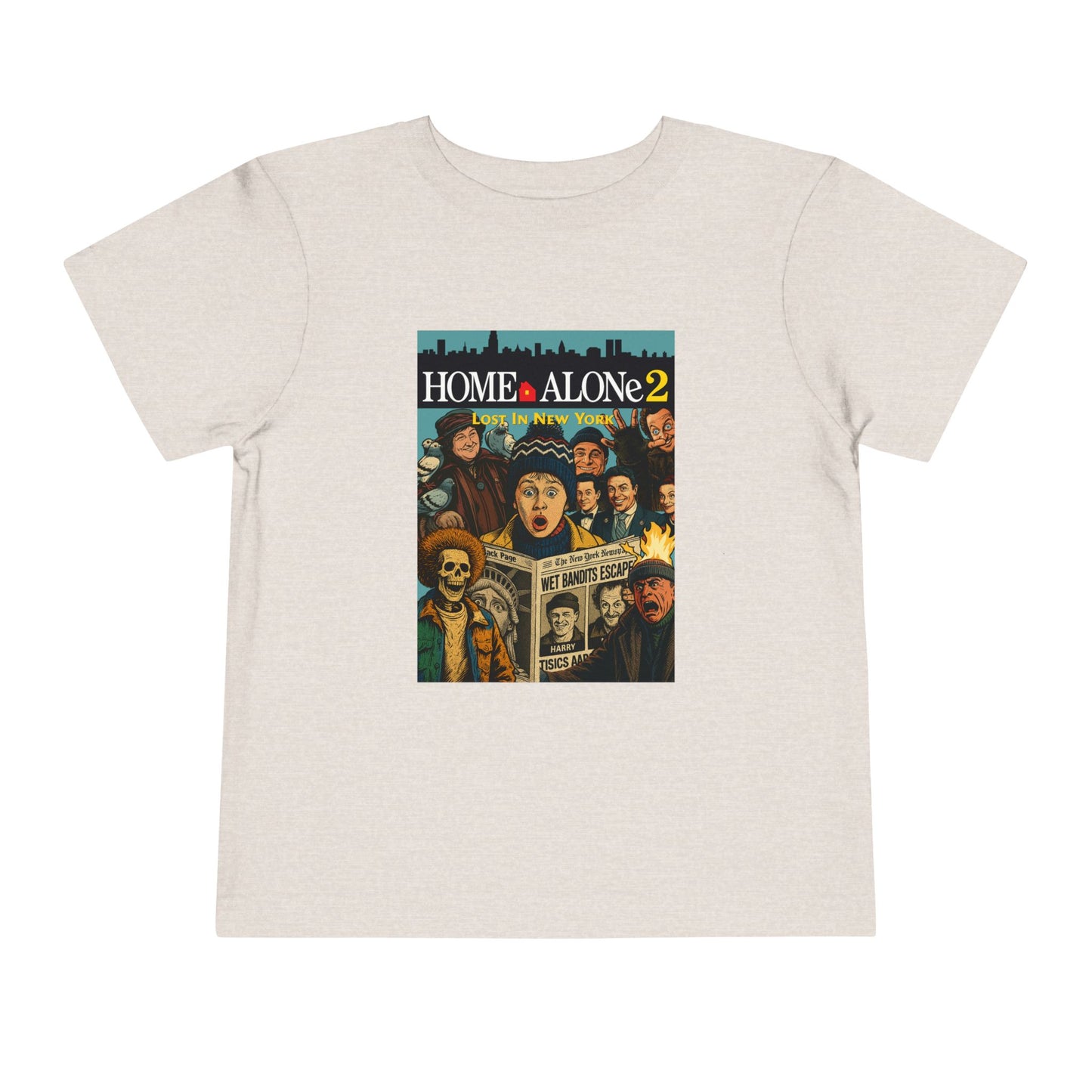 Home Alone 2 Toddler Tee - Fun Kid's Shirt for Movie Fans, Birthday Gift, Playtime, Family Movie Night, Holiday Apparel