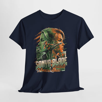 Sonya Blade Retro Fighter T-Shirt — Mortal Kombat Inspired Graphic Tee