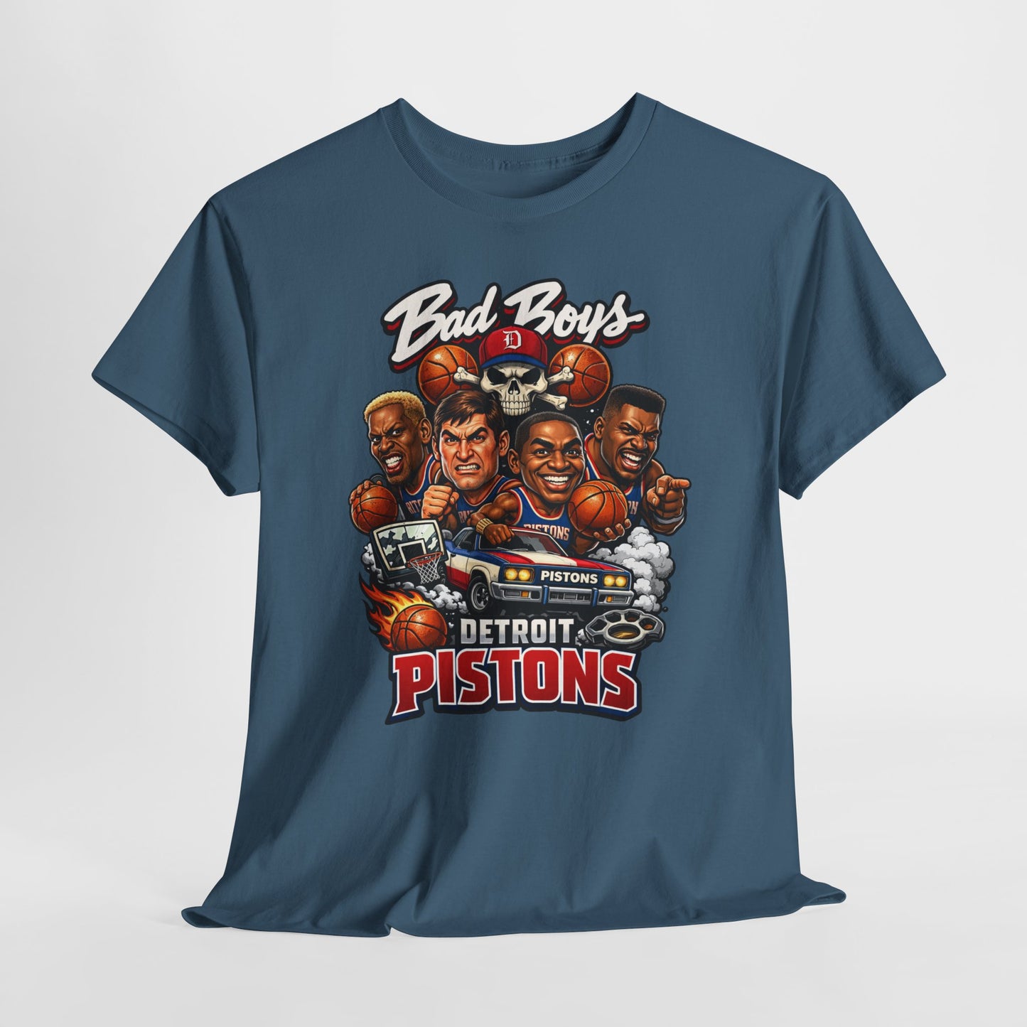 Detroit Pistons "Bad Boys" T-Shirt — Vintage Basketball Team Tee