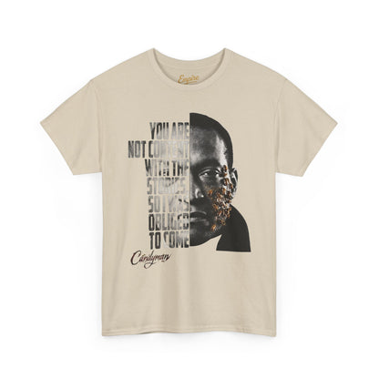 Candyman - I Was Obliged to Come Typography Portrait Graphic T-Shirt