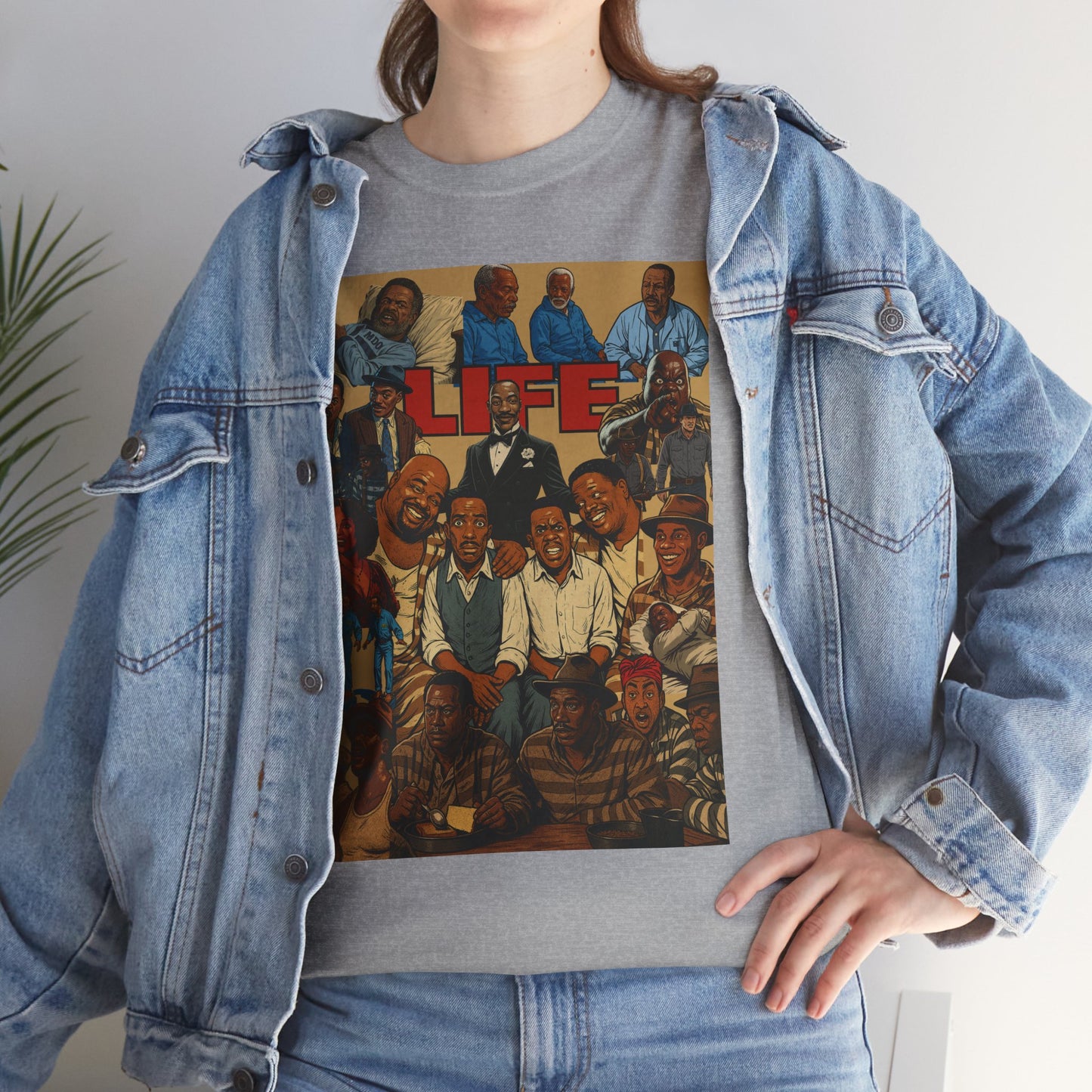 Retro Life Graphic Tee, Unisex Heavy Cotton T-Shirt, Vintage Style Shirt, Casual Wear, Unique Gift Idea