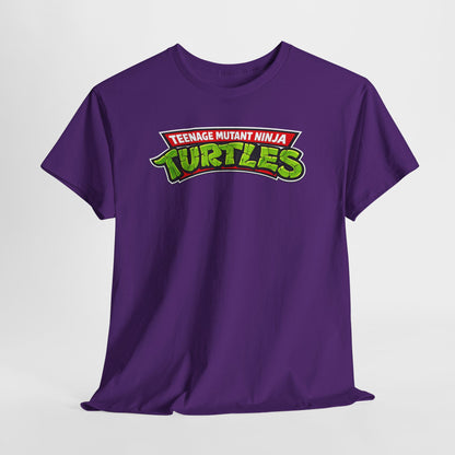 Teenage Mutant Ninja Turtles Graphic Tee — Retro TMNT Logo & Group Back Print