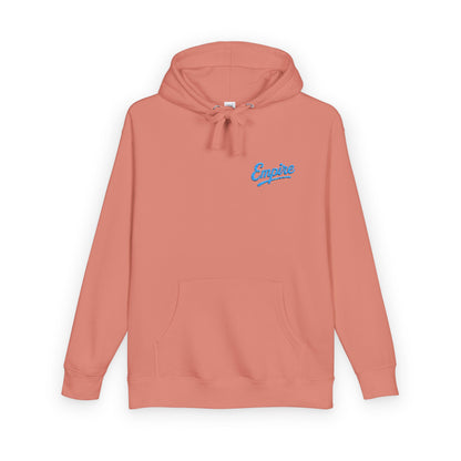 Empire Signature Embroidered Hoodie — Minimal Fleece with Carolina Blue 'Empire' Logo