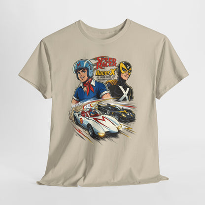 Speed Racer Vintage Racing Tee — "Speed Racer Racer X" Graphic T-Shirt