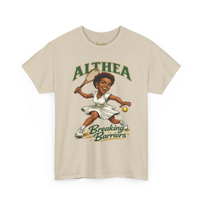 Althea Gibson 'Breaking Barriers' Tennis T-Shirt — Vintage Grand Slam Champion Tribute