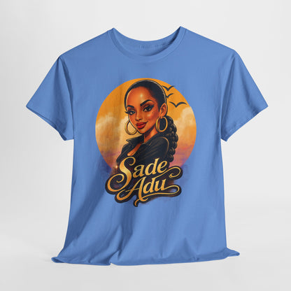 Sade Adu Portrait T-Shirt — Retro Sunset R&B Icon Tee