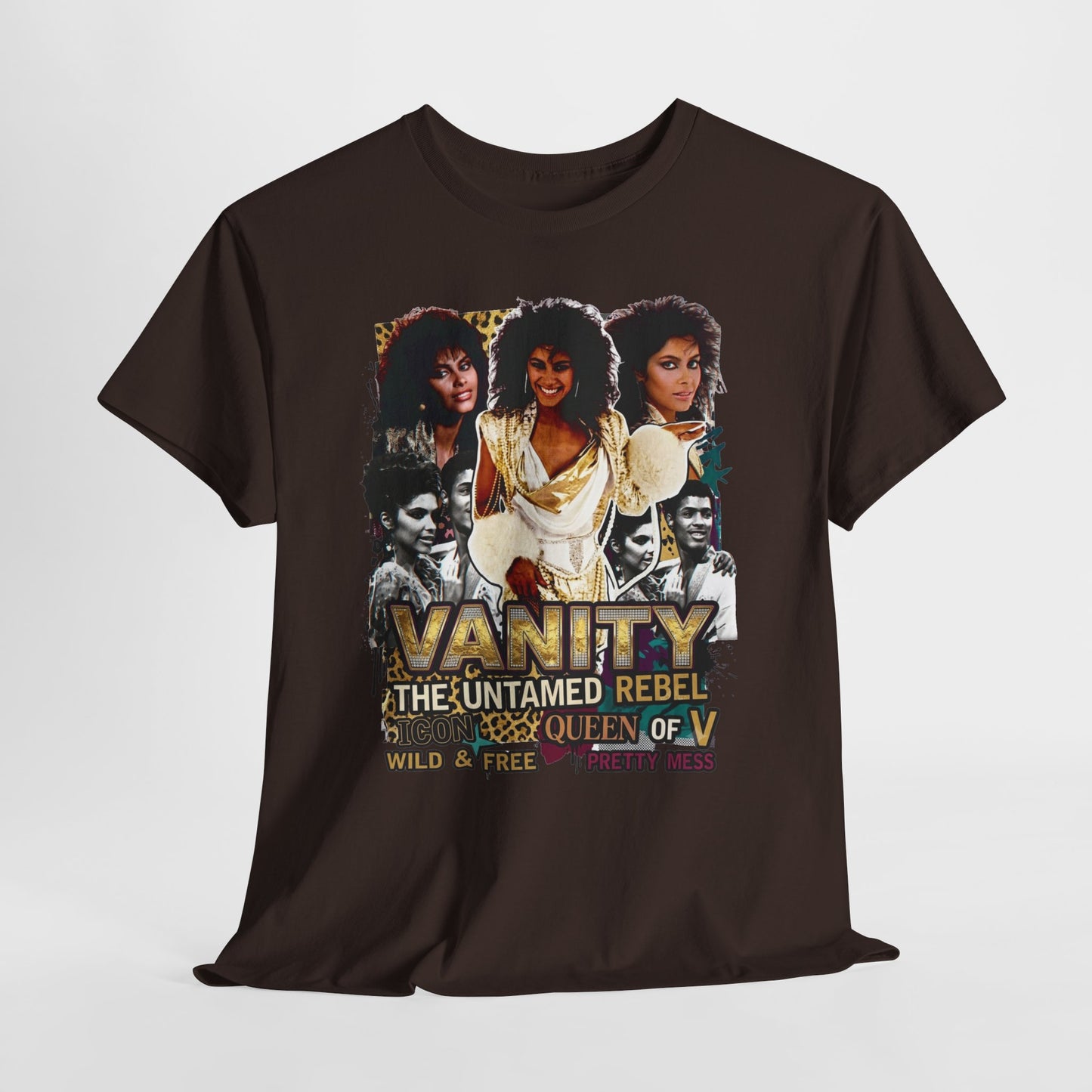 "Vanity The Untamed Rebel" Vintage Portrait T-Shirt