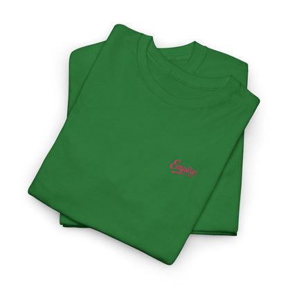Signature Embroidered Empire Pink Chest Logo T-Shirt