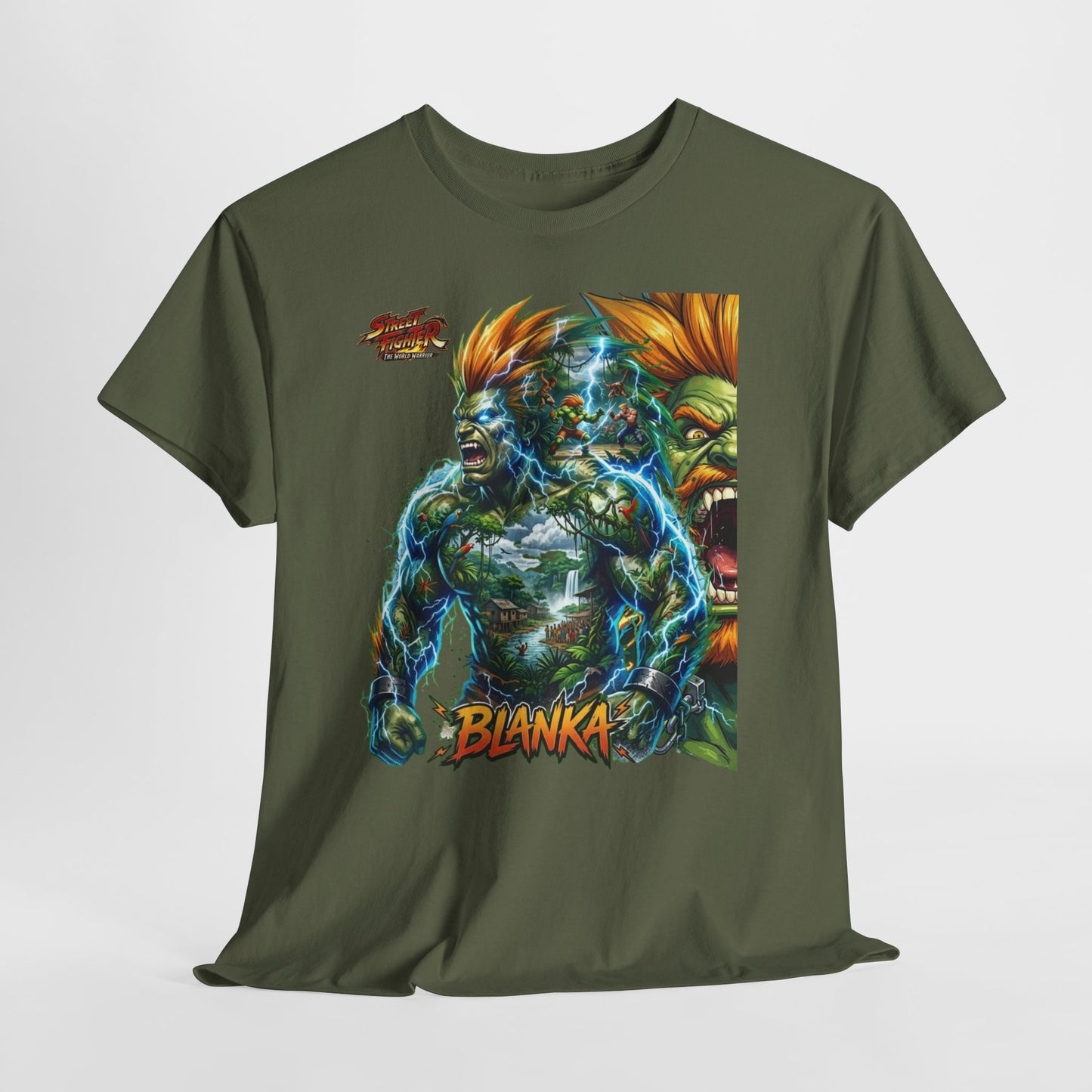 Blanka Lightning Warrior Tee — Retro Fighting Game Graphic T-Shirt