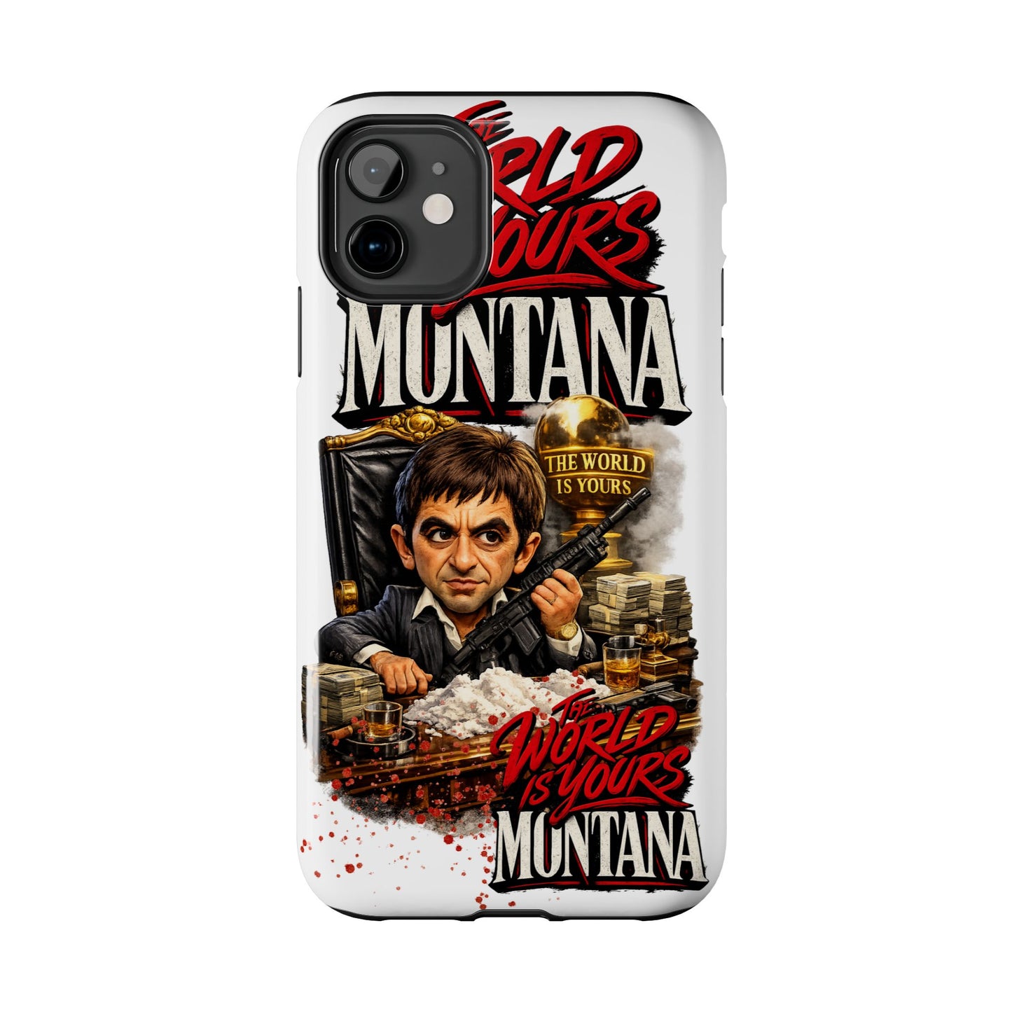 Tony Montana "The World Is Yours" Vintage Caricature Tough Phone Case
