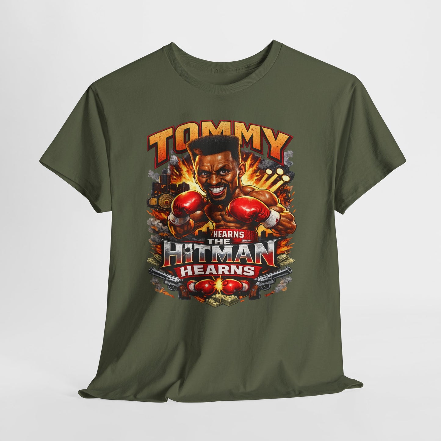 Tommy Hearns Boxing T-Shirt — Hitman Hearns Vintage Fight Graphic Tee