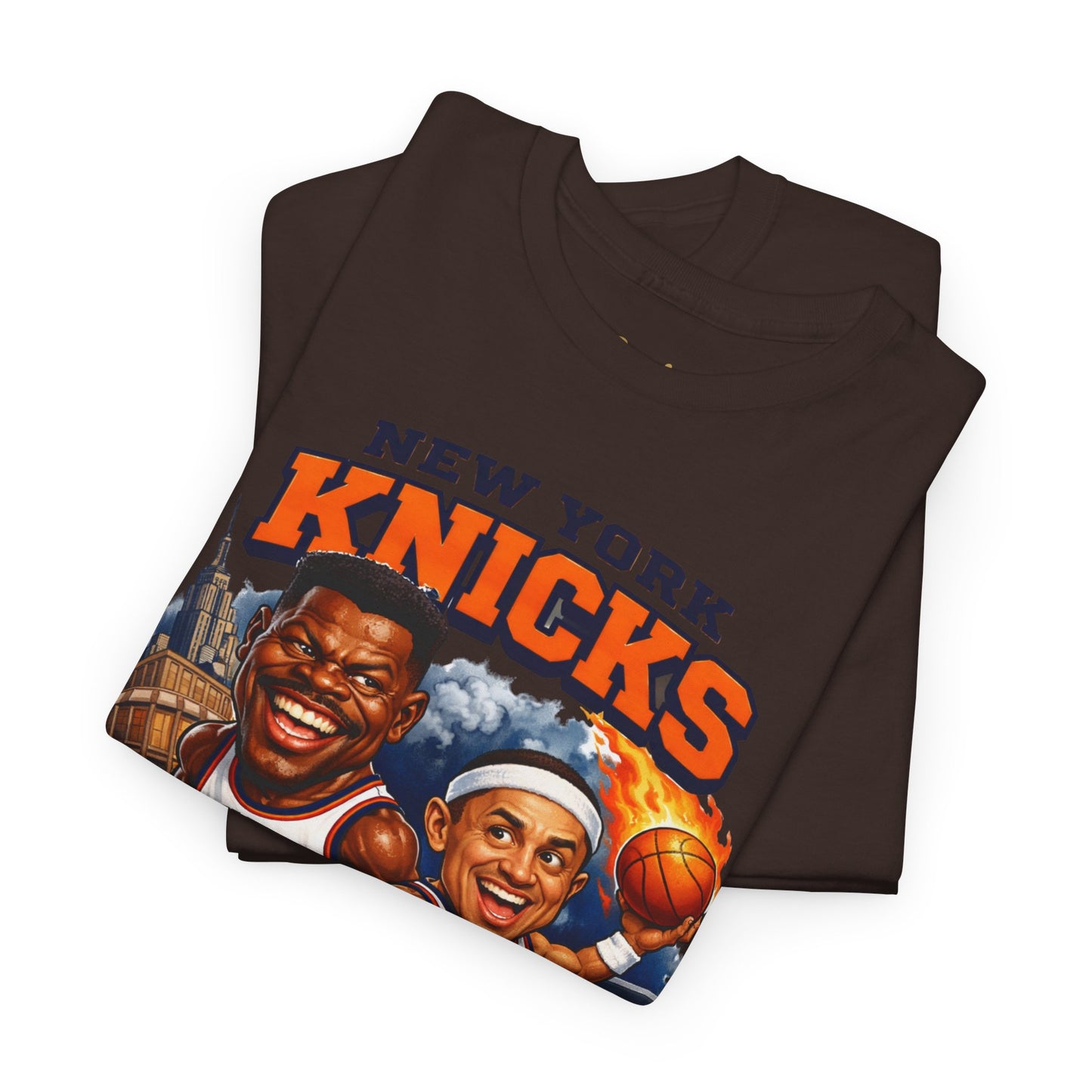 New York Knicks Patrick Ewing & John Starks Retro Basketball Tee