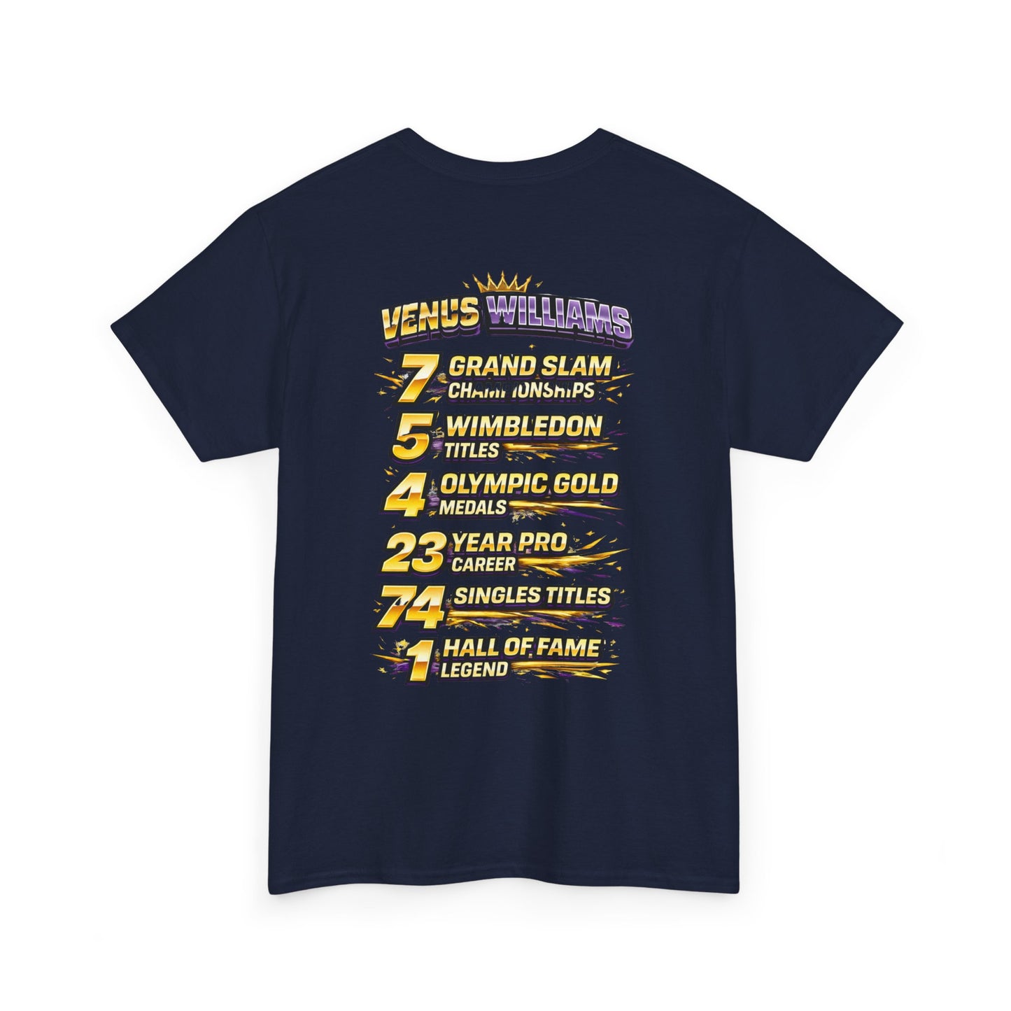 Queen V Tennis Tee — "Queen V" Venus Williams Tribute Shirt