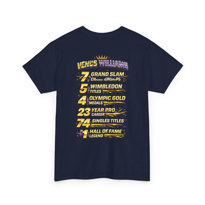 Queen V Tennis Tee — "Queen V" Venus Williams Tribute Shirt