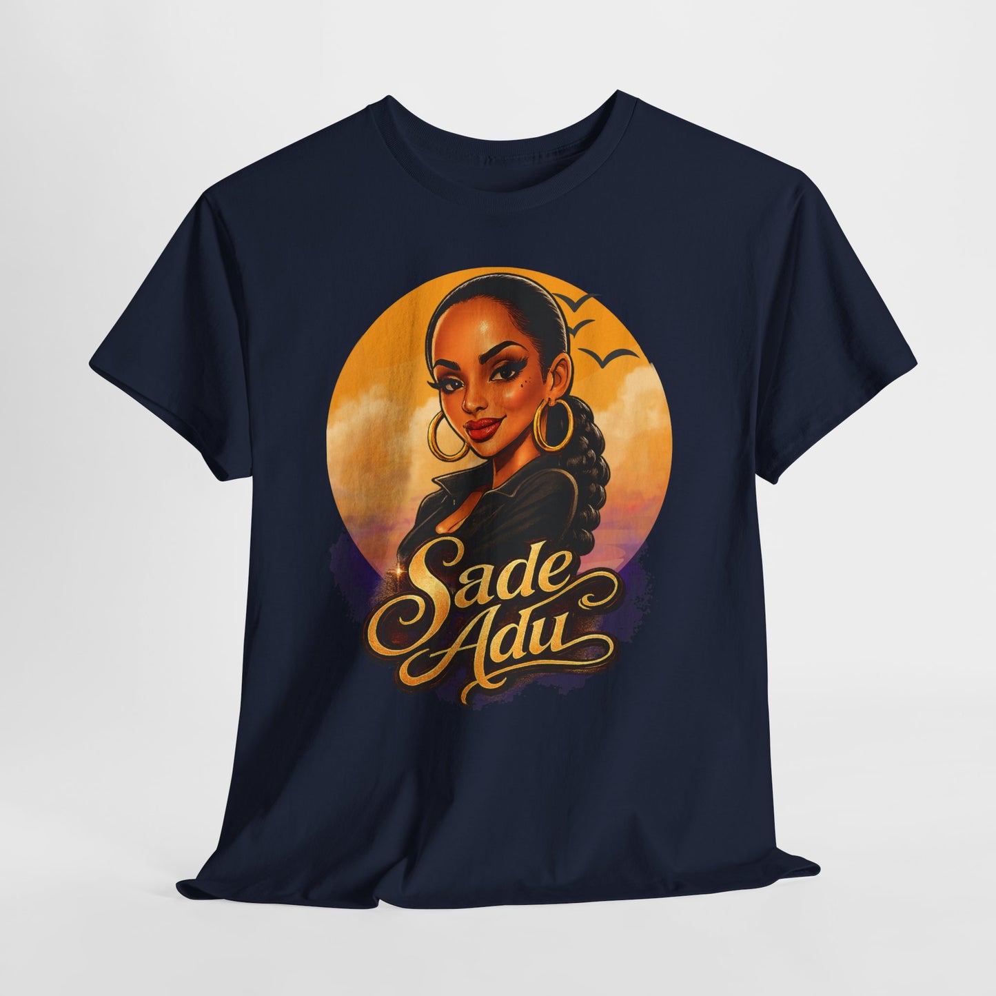 Sade Adu Portrait T-Shirt — Retro Sunset R&B Icon Tee