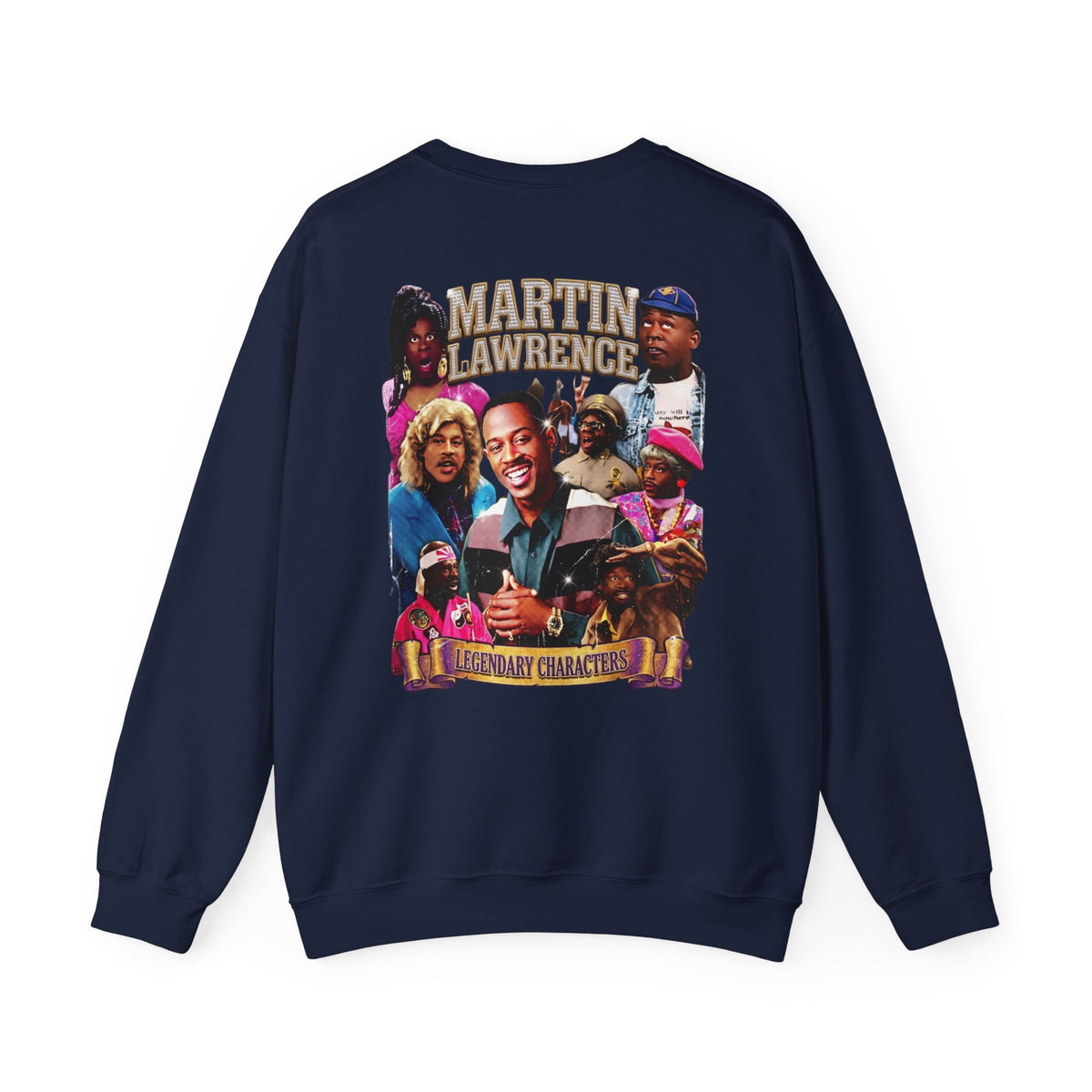 Martin Crewneck Sweatshirt — 'Legendary Characters' Retro TV Cast Graphic