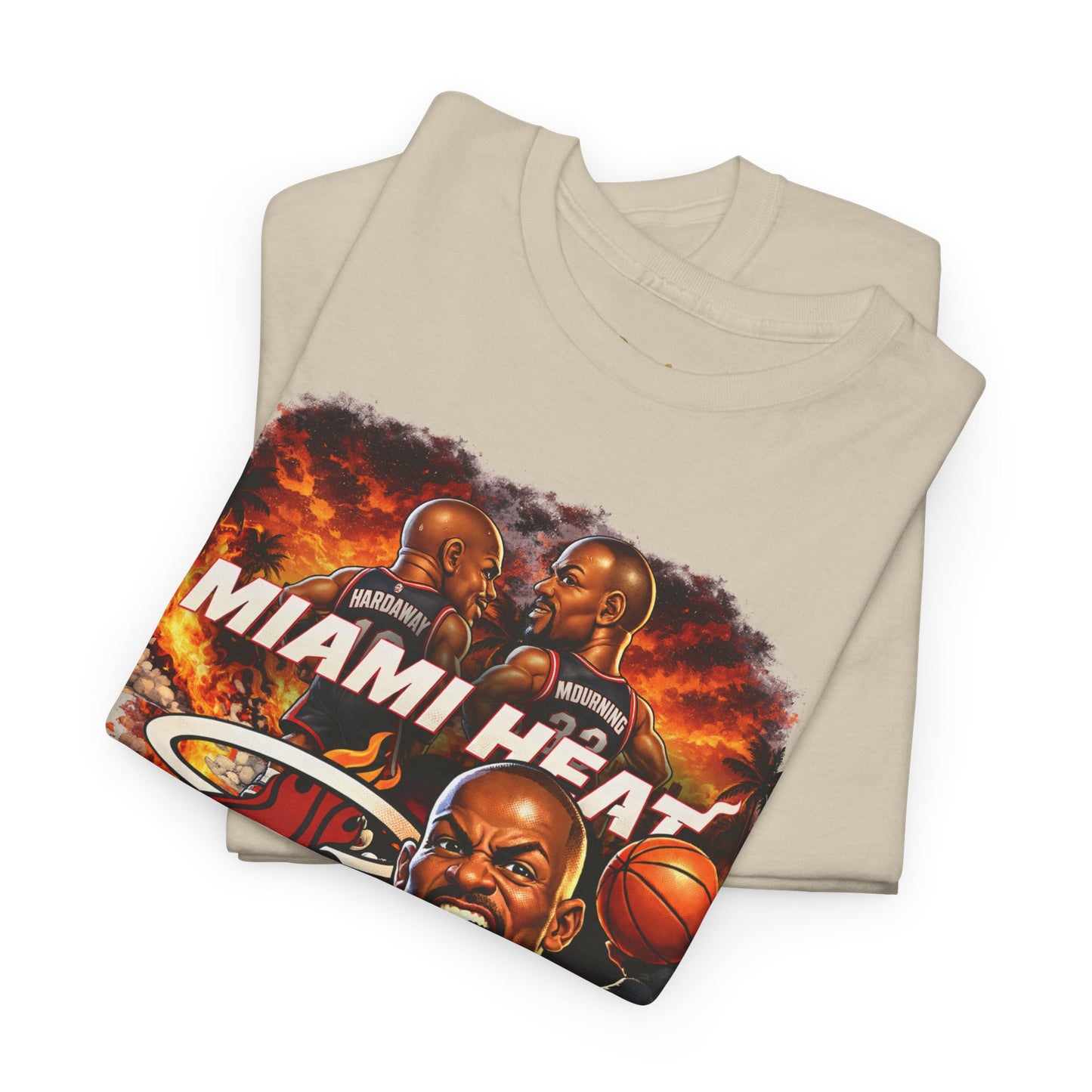 Miami Heat Retro Players Graphic Tee — Vintage Basketball Fan Shirt