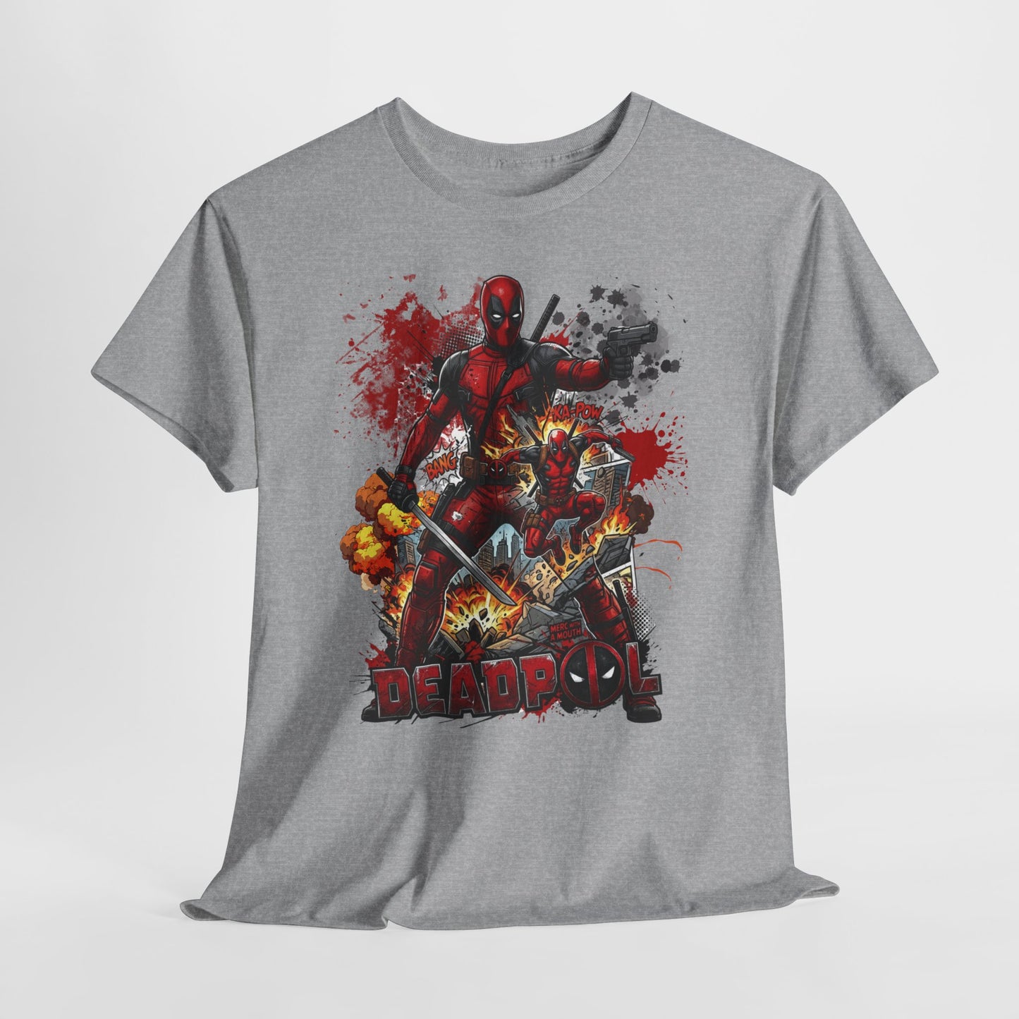 Deadpool Graphic Tee — Comic Action Superhero T‑Shirt