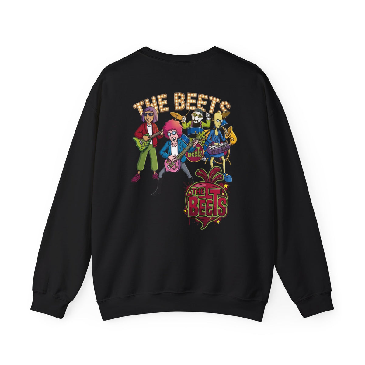 Crewneck Sweatshirt — The Beets Band Graphic (Back & Chest Logo)