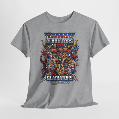 American Gladiators Retro Graphic Tee — Warriors Coliseum Design