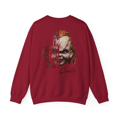 Chucky Horror Movie Graphic Crewneck Sweatshirt