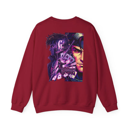 Gambit Inspired Crewneck Sweatshirt — Gambit X Men Graphic