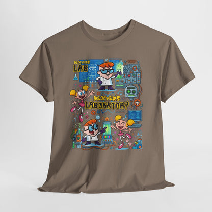 Dexter’s Laboratory Cartoon Tee — Retro Kids’ Science Lab Graphic T-Shirt