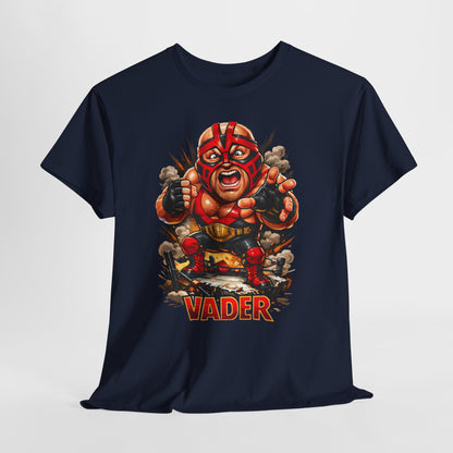Vader Wrestler Graphic Tee — Retro Cartoon Wrestling T‑Shirt