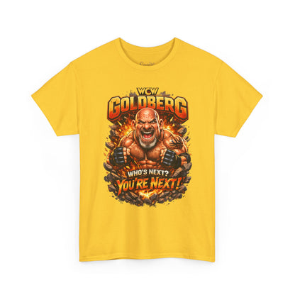 WCW Goldberg 'Who's Next? You're Next!' T-Shirt – Retro Wrestling Fan Tee