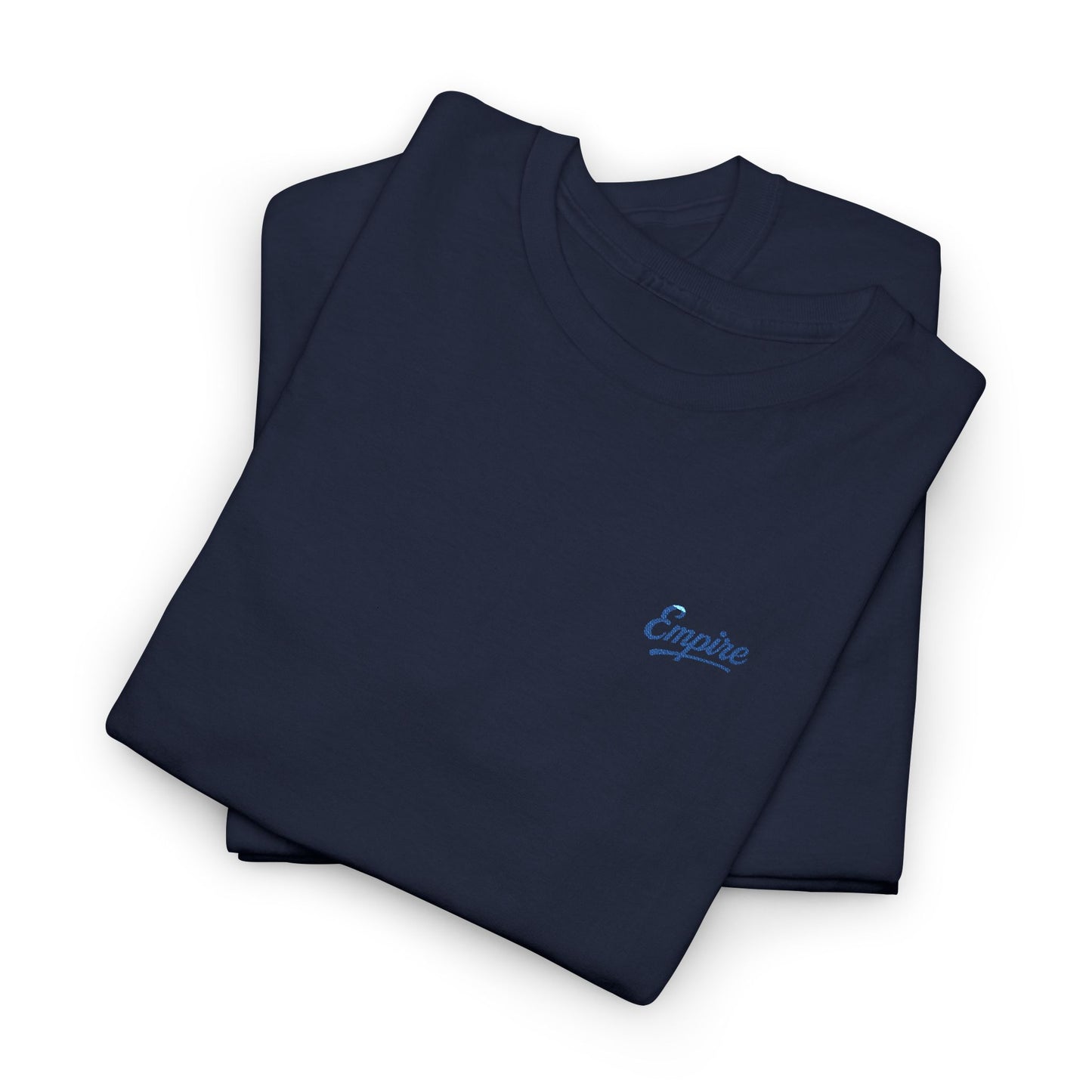 Signature Embroidered Empire Royal Blue Chest Logo T-Shirt
