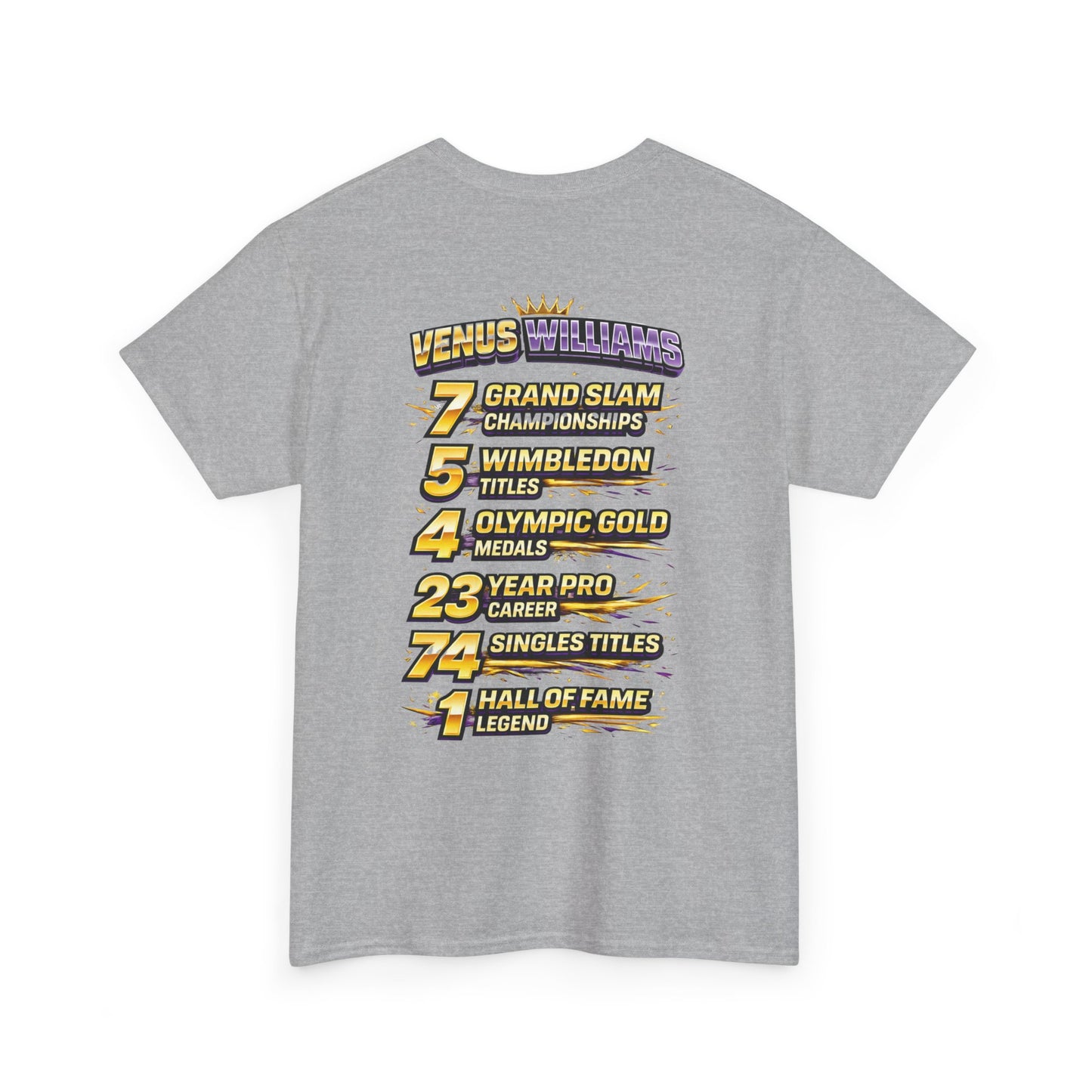 Queen V Tennis Tee — "Queen V" Venus Williams Tribute Shirt