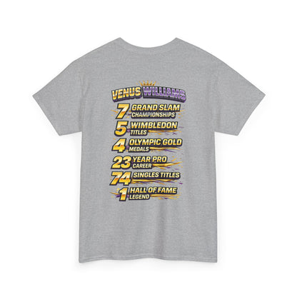 Queen V Tennis Tee — "Queen V" Venus Williams Tribute Shirt