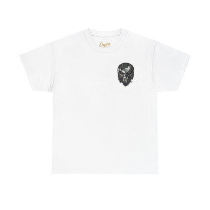 Punisher Graphic Tee — Skull Logo Front & The Punisher Portrait Back