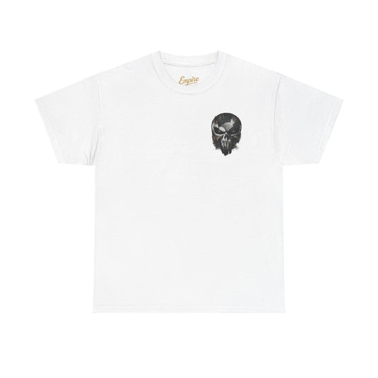 Punisher Graphic Tee — Skull Logo Front & The Punisher Portrait Back