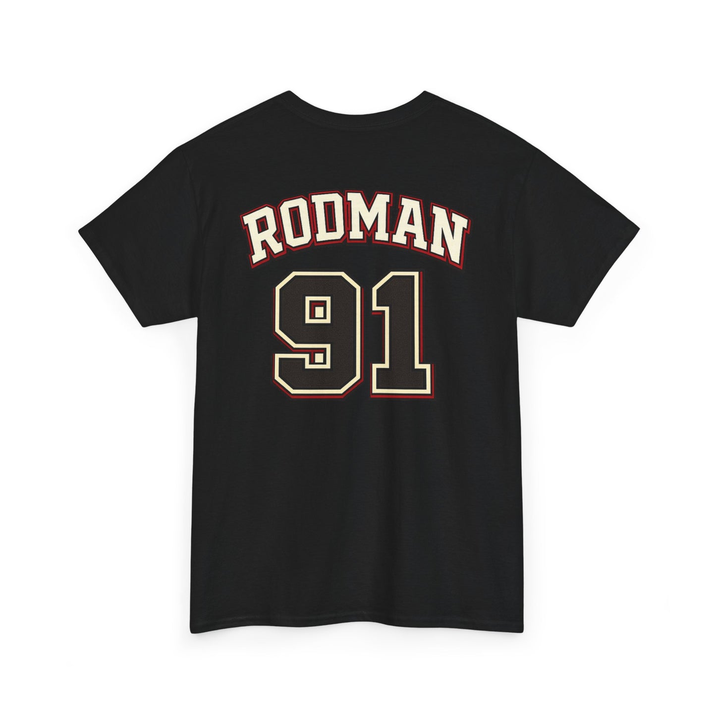 Dennis Rodman 91 Basketball T-Shirt — Vintage Chicago Bulls Jersey Tee