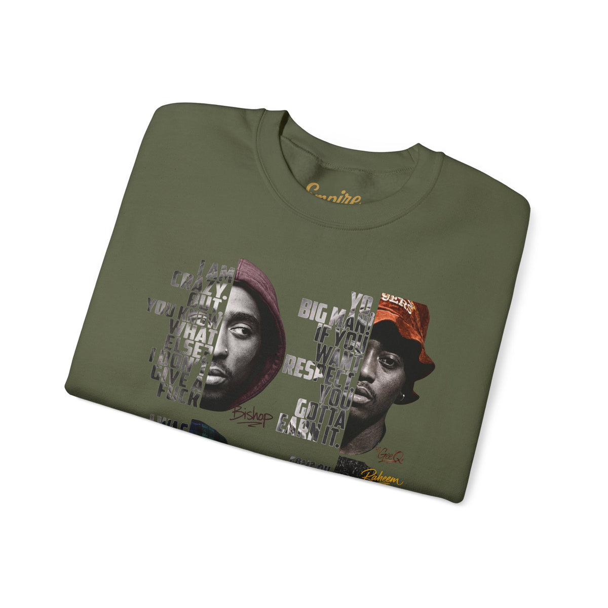 Wrecking Crew "Juice" Movie Legends Crewneck Sweatshirt — Collage Portraits & Lyrics