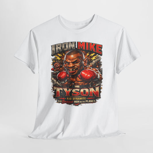 Mike Tyson Unisex Heavy Cotton Tee - Vintage Boxing Shirt, Sports Apparel, Gift for Boxing Fans, Retro Graphic Tee, Workout Shirt
