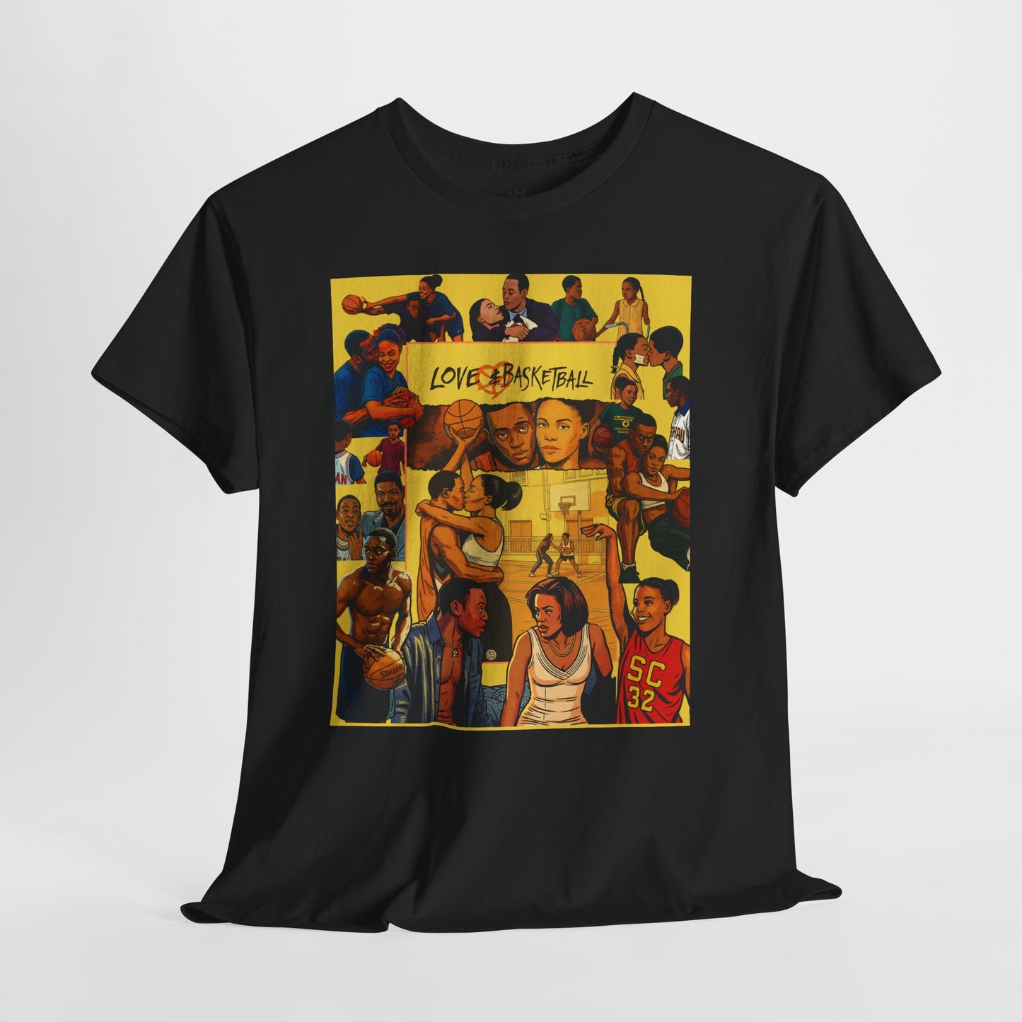 Love & Basketball Tee - Casual Style, Gift for Sports Lovers, Unique Graphic Shirt, Everyday Wear, Movie Inspired Apparel