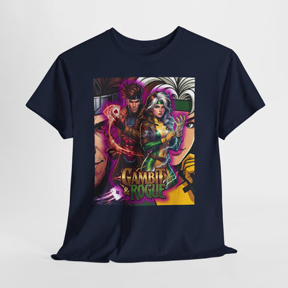 Gambit & Rogue Comic Art T-Shirt