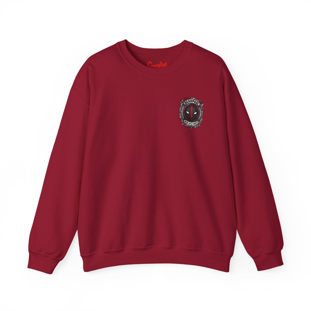 Deadpool Graphic Sweatshirt – Comic Superhero Crewneck