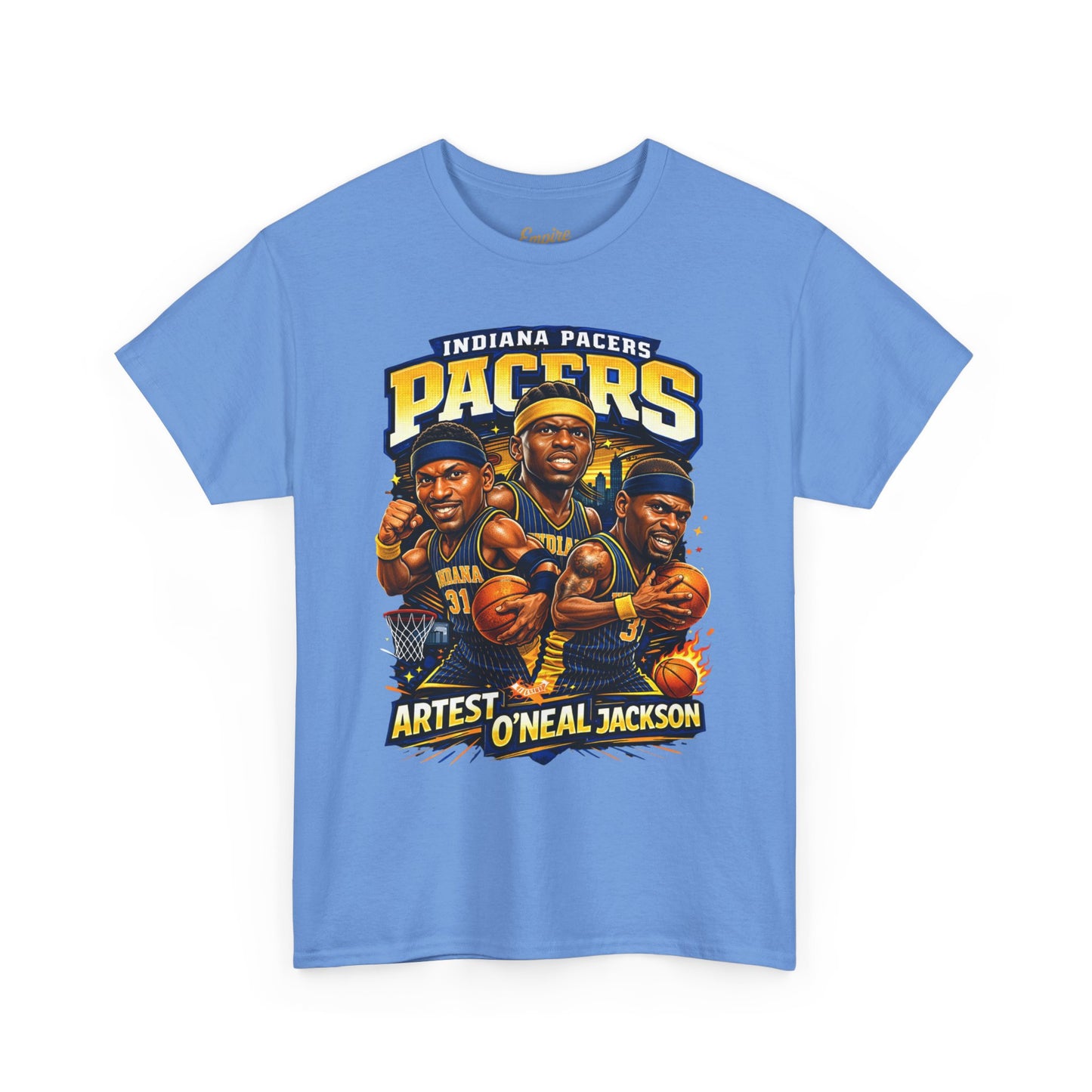 Indiana Pacers Vintage Players Graphic Tee — "Pacers" O'Neal & Jackson Tribute