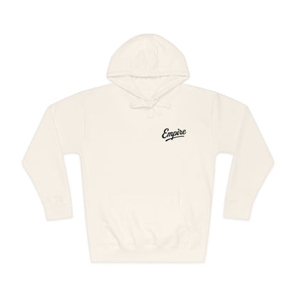 Empire Signature Embroidered Hoodie — Minimal Fleece with Black 'Empire' Logo