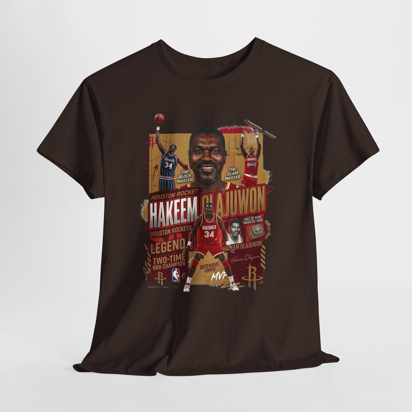 Basketball Legend Graphic Tee — Hakeem Olajuwon Tribute